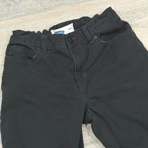 Old Navy Kids‎ Skinny Jeans Black Denim Adjustable Waist Size 12